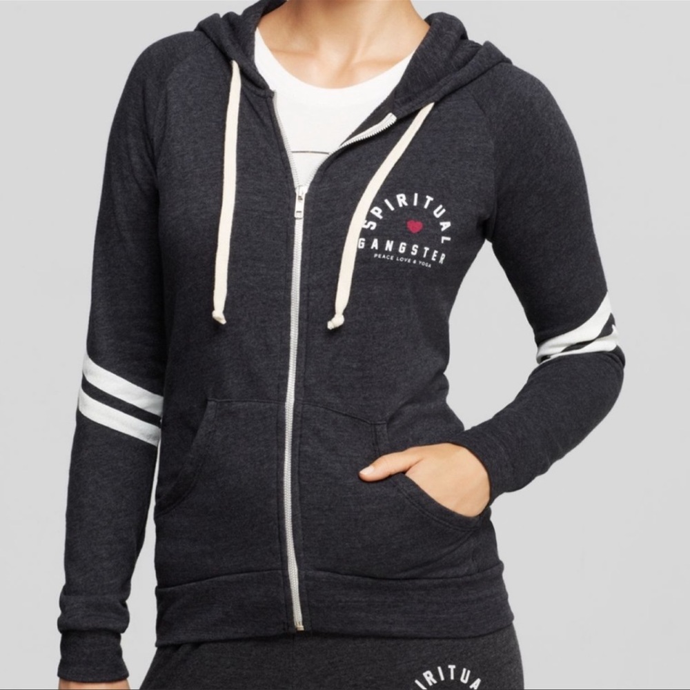 Spiritual Gangster Arch Zip Hoodie S